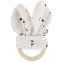 Trixie Bijtring Leaves Junior 17 Cm Katoen Wit/blauw - thumbnail