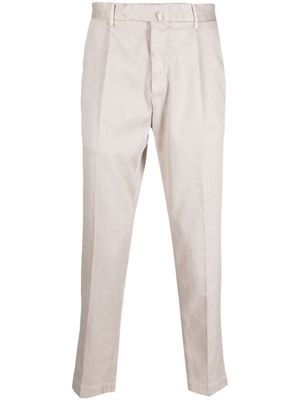 Dell'oglio pantalon fuselé à design plissé - Tons neutres