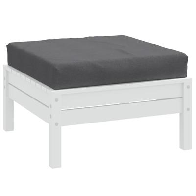 VidaXL Palletkussen 60x60x9,5 cm stof gemêleerd antracietkleurig