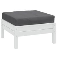 VidaXL Palletkussen 60x60x9,5 cm stof gemêleerd antracietkleurig