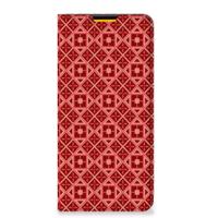 Samsung Galaxy M52 | Hoesje met Magneet | Batik Rood