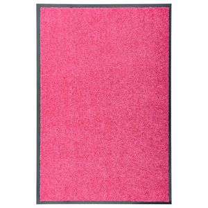 vidaXL Deurmat wasbaar 60x90 cm roze