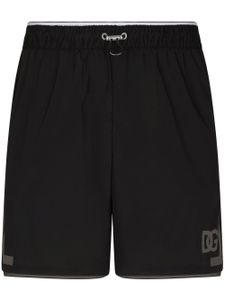 Dolce & Gabbana short de bain à logo imprimé - Noir