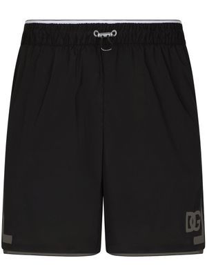 Dolce & Gabbana short de bain à logo imprimé - Noir