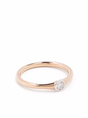 Courbet bague Origine en or rose recyclé 18ct pavée de diamants de synthèse