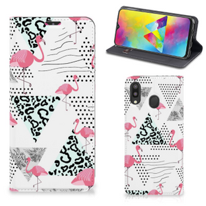 Samsung Galaxy M20 Hoesje maken Flamingo Triangle