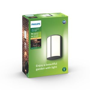 Philips Lighting Stock 164649316 LED-buitenlamp (wand) LED LED vast ingebouwd 6 W Antraciet