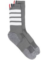 Thom Browne chaussettes à détail 4 bandes signature - Gris - thumbnail