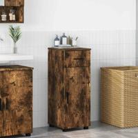 Badkamer Kast Gerookt eiken 30 x 35 x 80 cm Bewerkt hout