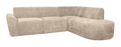 LABEL51 Loungebank 'Espen' Rechts, Elite stof, kleur Clay