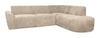 LABEL51 Loungebank 'Espen' Rechts, Elite stof, kleur Clay