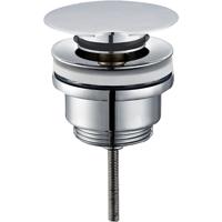Wiesbaden Caral Chroom Afvoerplug 5/4" voor Wastafels - Draaiwaste