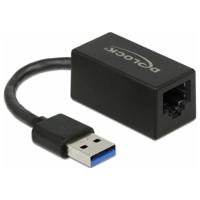 Delock USB, RJ45 Adapter [1x USB-A-stekker - 1x RJ45-bus] 66039 9 cm Met LED