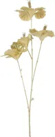 Countryfield kunsttak hibiscus 84cm goud