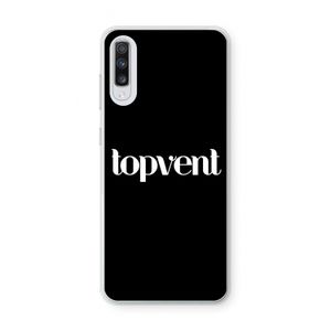 Topvent Zwart: Samsung Galaxy A70 Transparant Hoesje