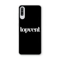 Topvent Zwart: Samsung Galaxy A70 Transparant Hoesje