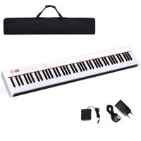 Digitale Piano met 88 Toetsen Draagbaar Elektronisch Toetsenbord met Grote Gewogen Toetsen Bluetooth-Functie MIDI-Interface Luidsprekers