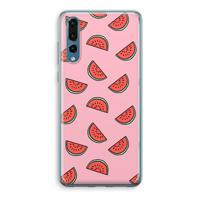 Watermeloen: Huawei P20 Pro Transparant Hoesje - thumbnail