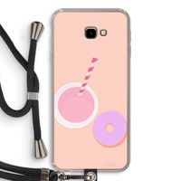 Donut: Samsung Galaxy J4 Plus Transparant Hoesje met koord Donut: Samsung Galaxy J4 Plus Transparant Hoesje met koord