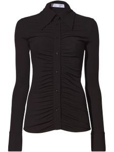Proenza Schouler White Label chemise en crêpe - Noir