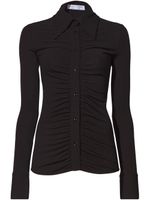Proenza Schouler White Label chemise en crêpe - Noir