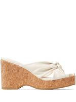 Jimmy Choo sandales compensées Avenue 95 mm - Blanc