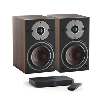 Dali: Oberon 1 C (2 Stuks) + Soundhub compact - Dark Walnut