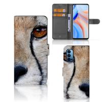 OPPO Reno 4 Pro 5G | Telefoonhoesje | Met pasjeshouder | Cheetah OPPO Reno 4 Pro 5G | Telefoonhoesje | Met pasjeshouder | Cheetah