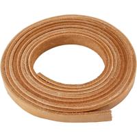 Creativ Company Leerband, b: 10 mm, dikte 3 mm, naturel, 2 m/ 1 doos