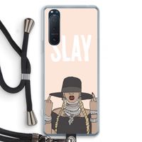 Slay All Day: Sony Xperia 5 II Transparant Hoesje met koord