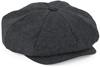 Beechfield CB629 Melton Wool Baker Boy Cap - Charcoal Marl - S/M