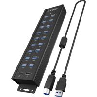 ICY BOX USB Hub USB 3.0-hub Zwart