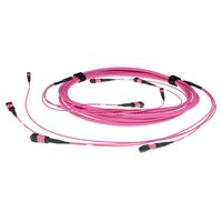 ACT DC5254 Glasvezel Patchkabel 50/125 OM4(OM3) Polarity B Trunkkabel MTP/MPO Female - 15 meter