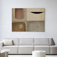 Urban Cotton Wandkleed 'Define' 110 x 145cm in Frame - black
