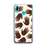 Hands dark: Huawei P Smart (2019) Transparant Hoesje