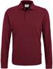 Hakro 820 Long-sleeved polo shirt Classic - Burgundy - L