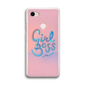 Girl boss: Google Pixel 3 Transparant Hoesje