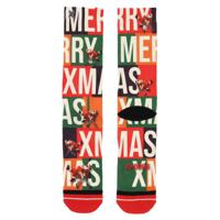 XPOOOS sokken met Xmas santa print