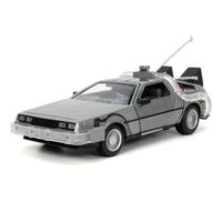 Back to the Future Hollywood Rides Diecast Model 1/24 Back to the Future 1 Time Machine - thumbnail