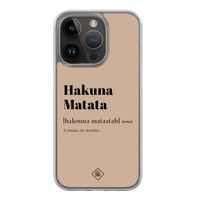 iPhone 13 Pro hybride hoesje - Hakuna matata