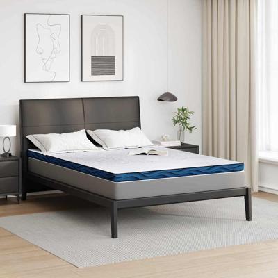Matraspads met de deur Wit en Blauw 140 x 190 cm