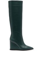 Gianvito Rossi bottes à talon compensé 100 mm - Vert Gianvito Rossi bottes à talon compensé 100 mm - Vert