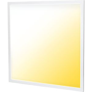 LED Paneel - Aigi Limno Slim - 60x60 - Aanpasbare Kleur CCT - 32W Inbouw Vierkant - Smart Wifi - Dimbaar - Mat Wit - Aluminium