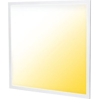LED Paneel - Aigi Limno Slim - 60x60 - Aanpasbare Kleur CCT - 32W Inbouw Vierkant - Smart Wifi - Dimbaar - Mat Wit - Aluminium