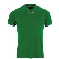 Hummel 110007K Fyn Shirt Kids - Green-White - 116 - thumbnail