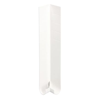 Uitwendig hoekstuk (afgerond) 250mm Verkeerswit - Heering (2167)