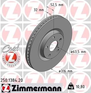 Remschijf Coat Z 250138420