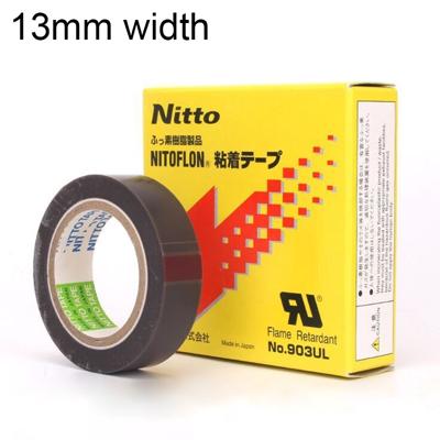 No.903UL 0 08 mm dikte NITTO DENKO Teflon hoogtemperatuur Tape voor afdichting Machine grootte: 13 mm * 10 m