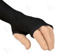 Ihle Universele Undersleeve voor Polsbraces - Zwart - Zonder Duimstuk