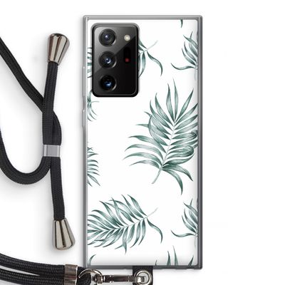 Simple leaves: Samsung Galaxy Note 20 Ultra / Note 20 Ultra 5G Transparant Hoesje met koord